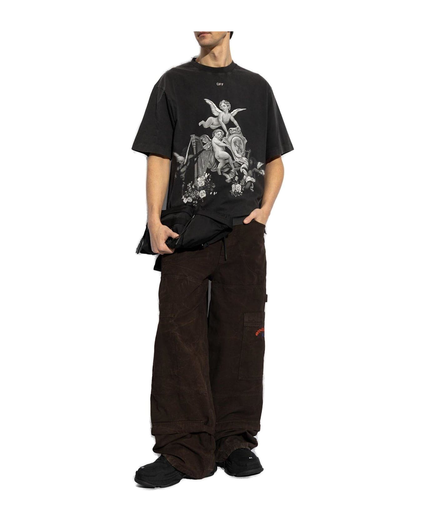 Off-White Vintage Putti T-shirt - Black