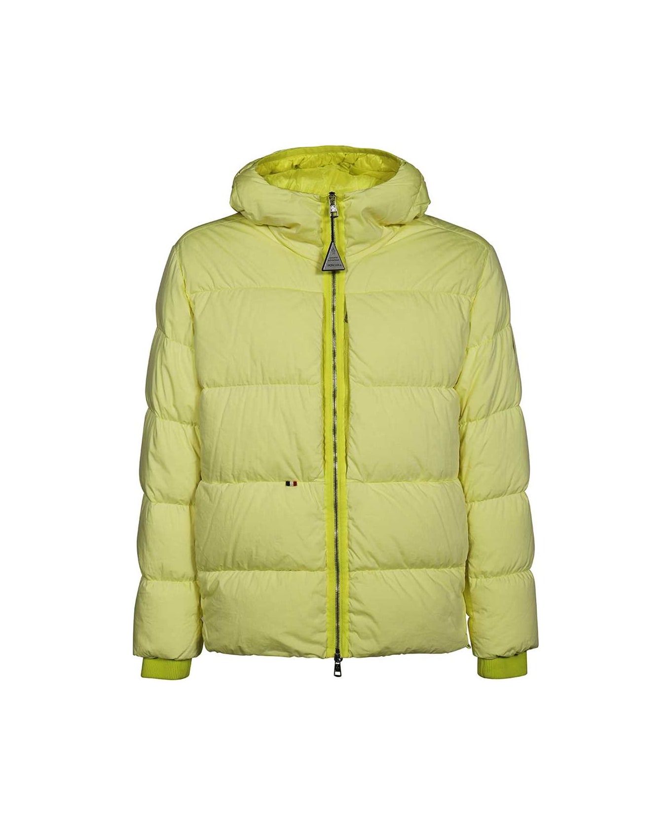 Moncler Paviot Hooded Short Down Jacket - Yellow