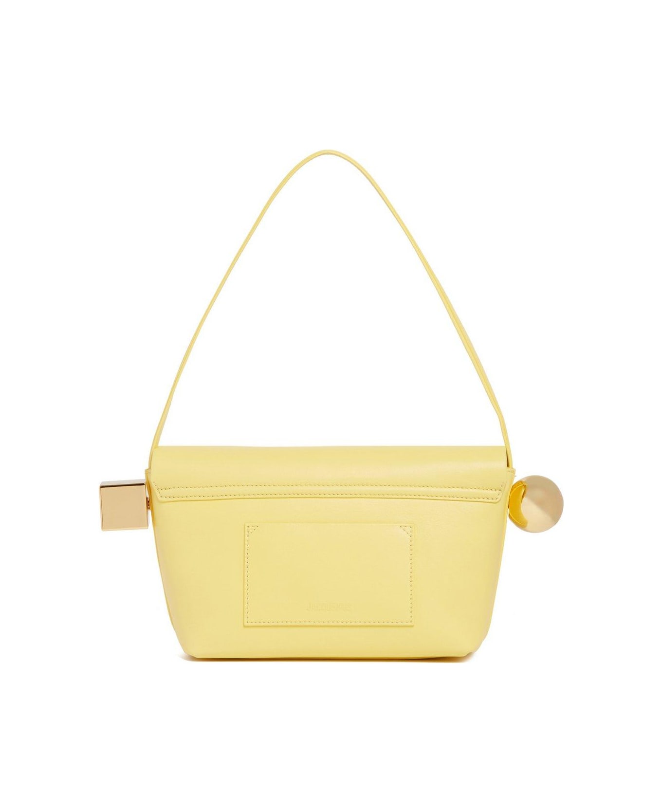 Jacquemus Le Rond Carré Logo Detailed Shoulder Bag - Yellow