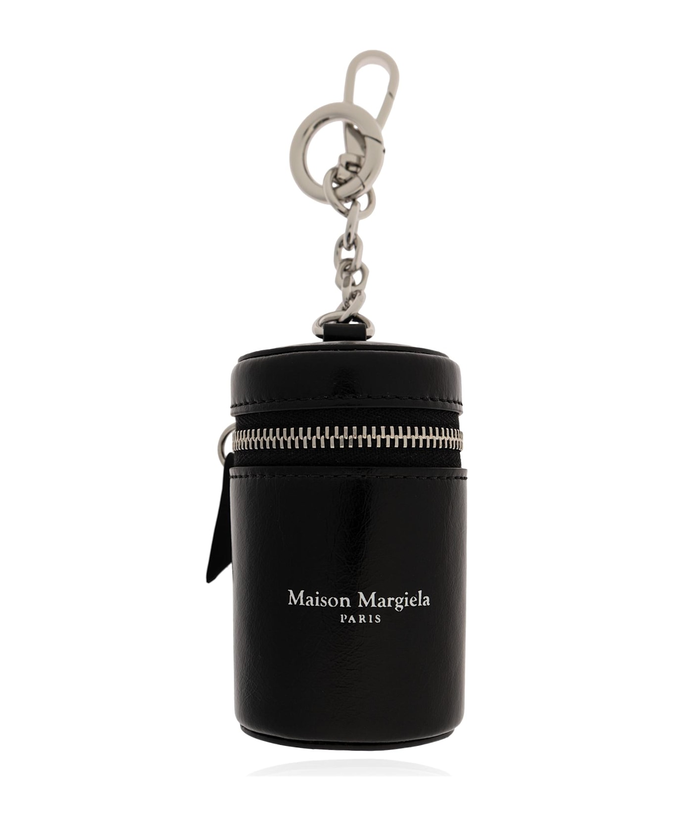 Maison Margiela Keychain With Leather Pouch - Black  