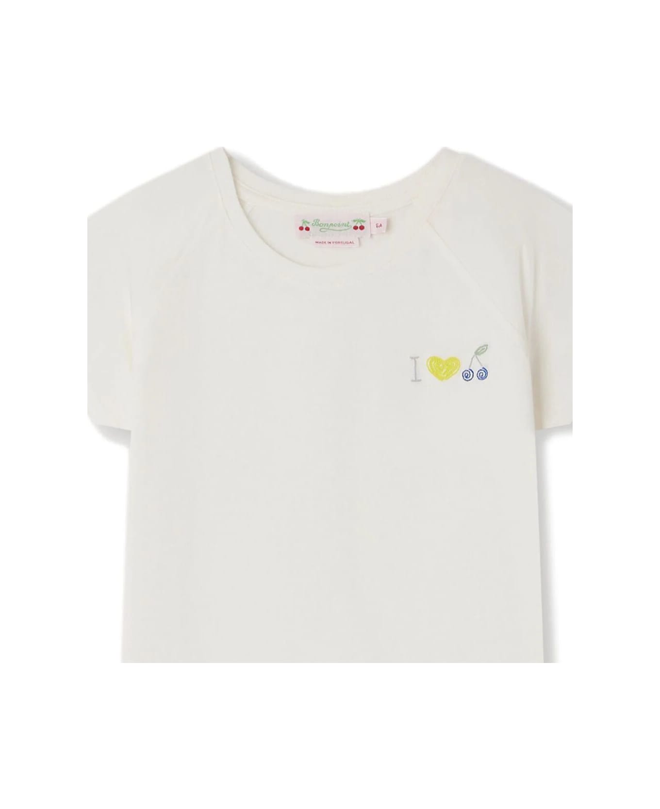 Bonpoint T-shirt Asmae - White Milk