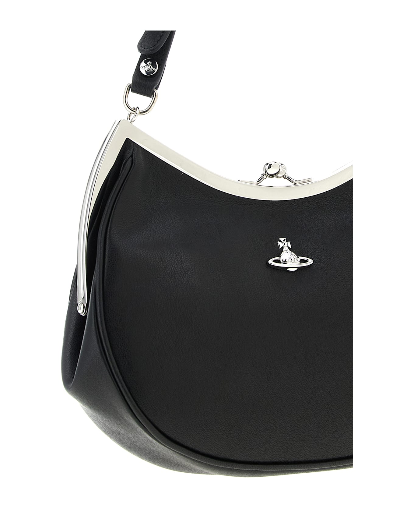 Vivienne Westwood 
charm Frame
 Shoulder Bag - Black  