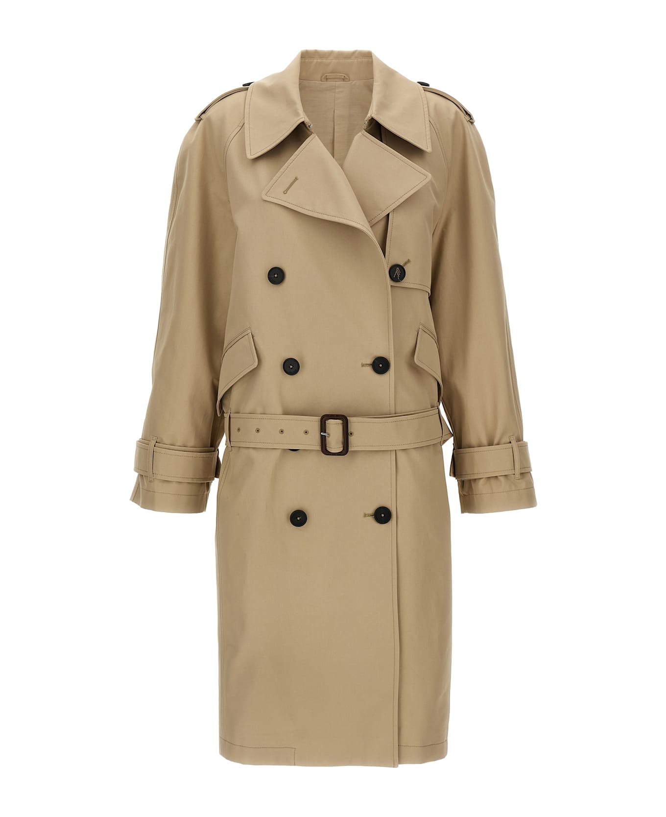 The Attico Cotton Trench Coat - Beige