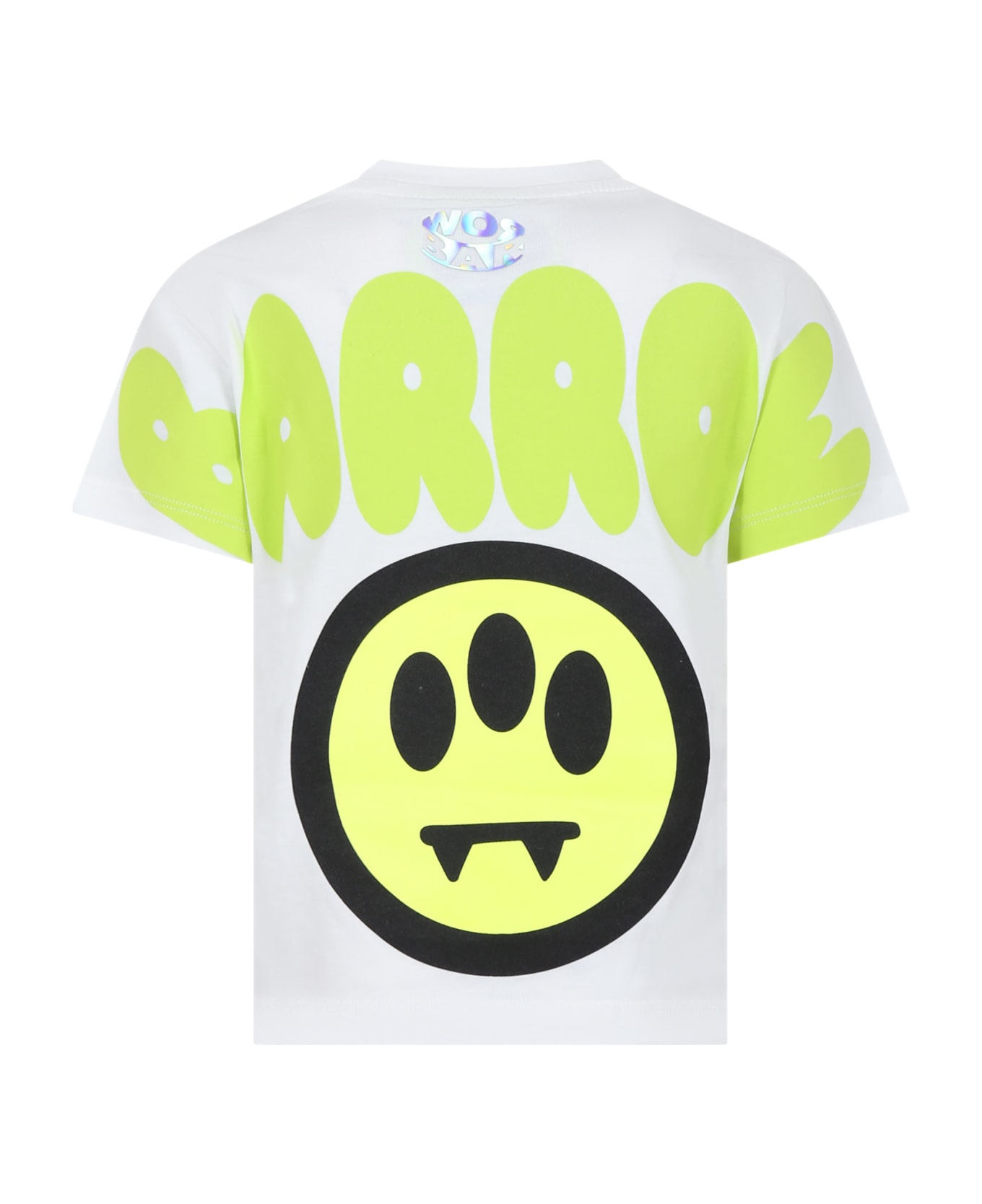 Barrow T-shirt Bianca Per Bambini Con Smile E Logo - Off white Tシャツ＆ポロシャツ