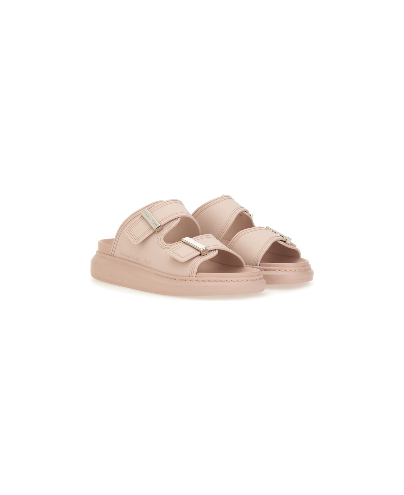 Alexander McQueen Oversize Hybrid Sandal - SILVER
