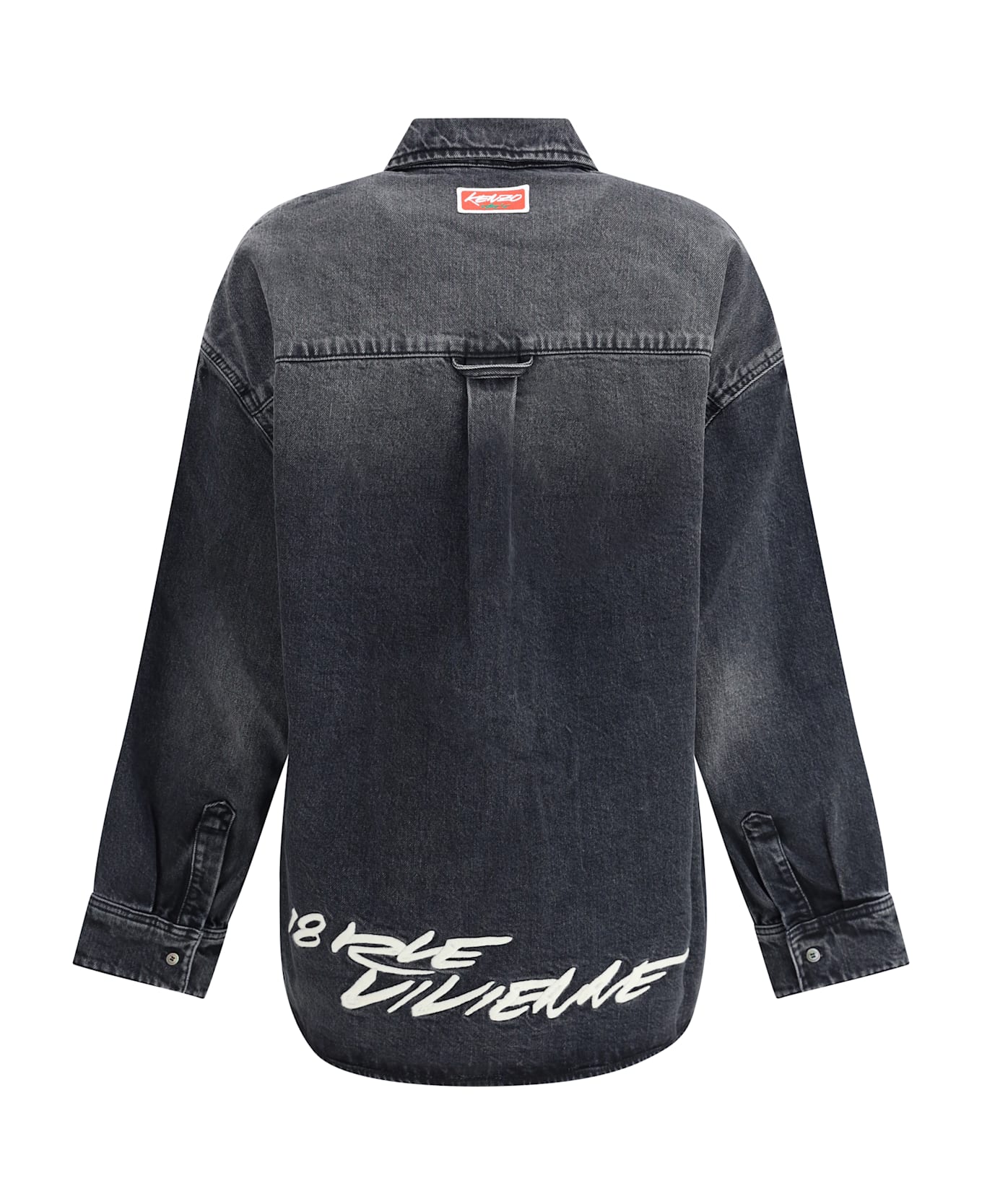 Kenzo X Futura Workwear Embroidered Japanese Denim Shirt