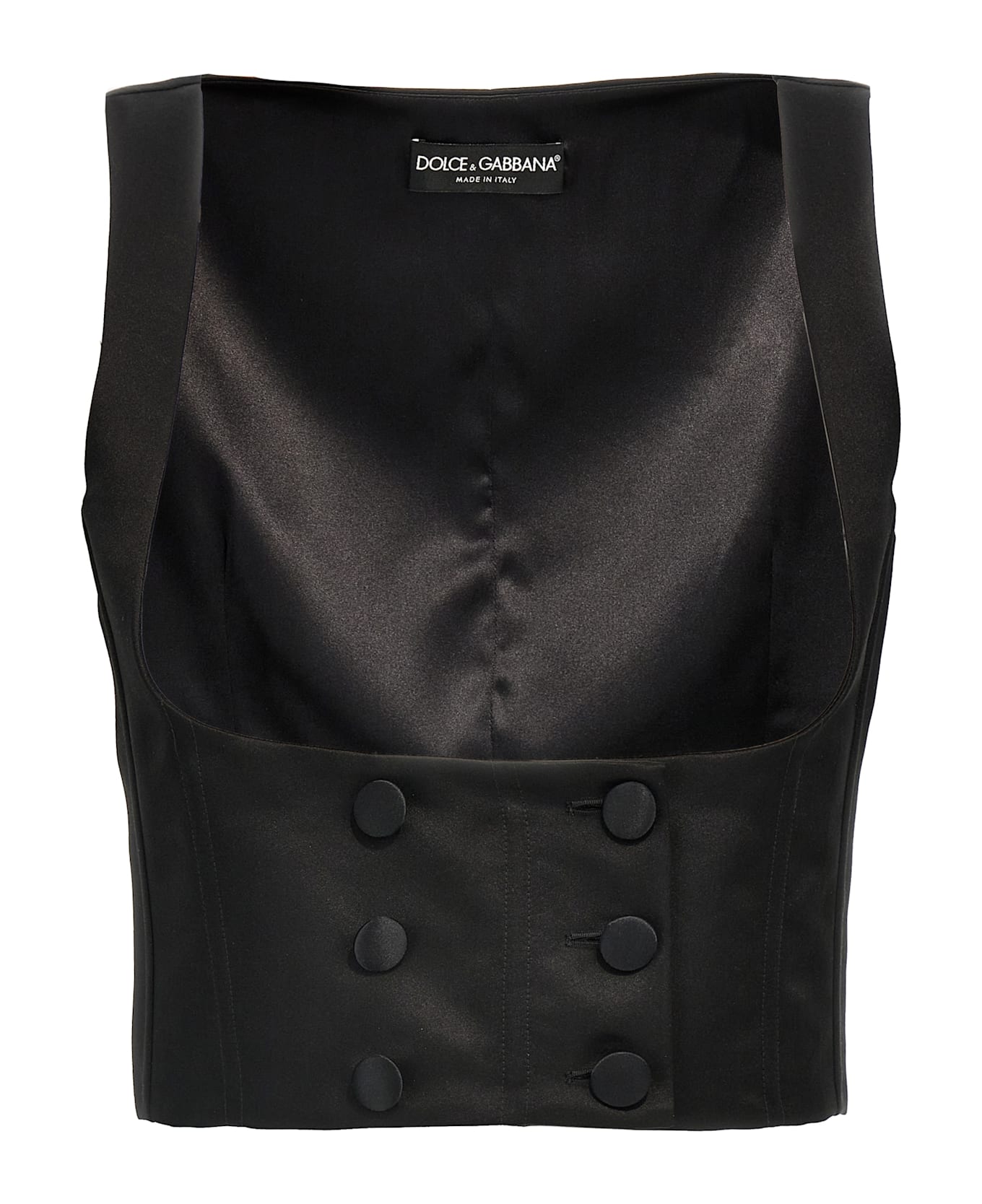 Dolce & Gabbana Tuxedo Gilet - Black