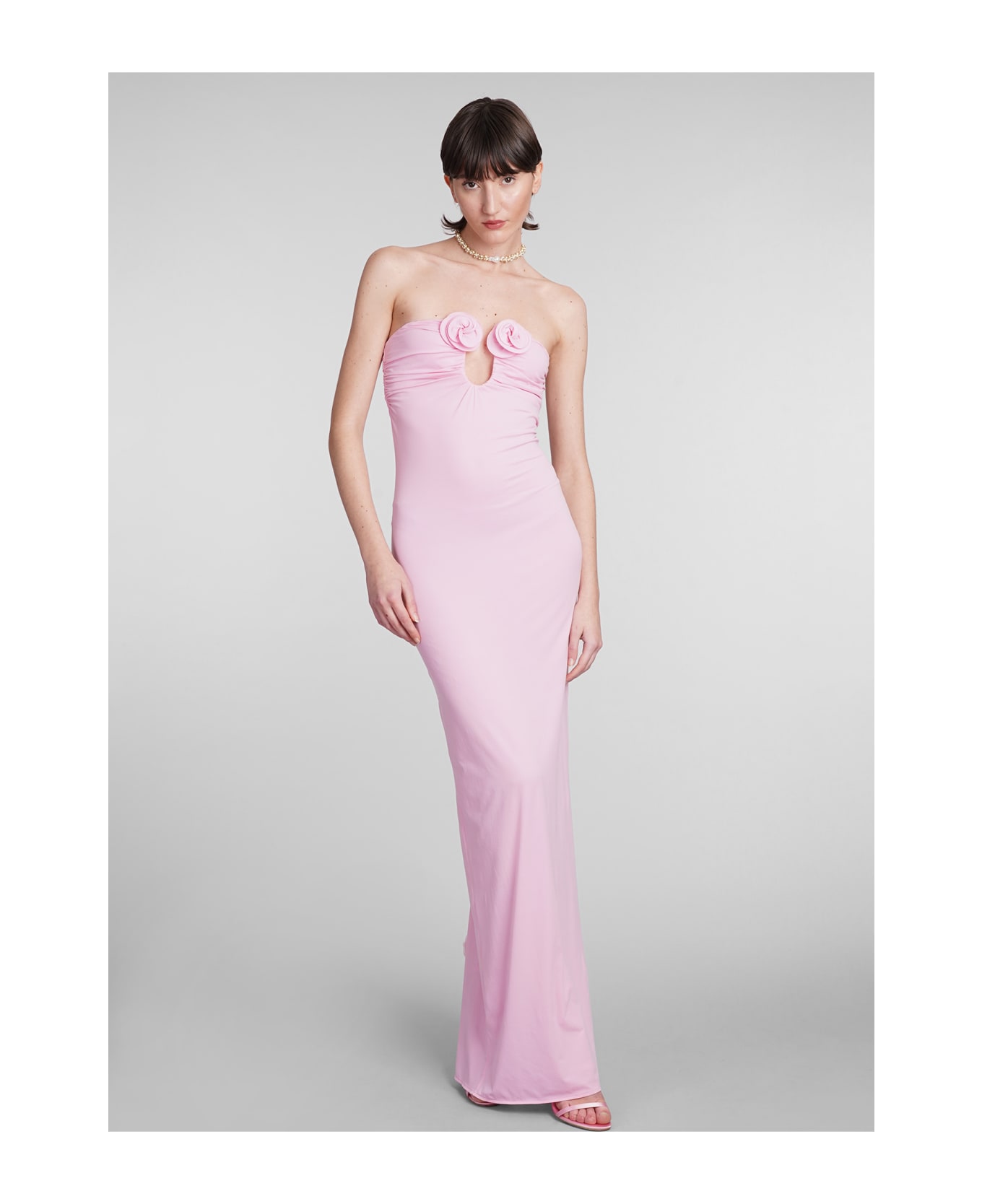 Magda Butrym Dress In Rose-pink Polyamide - rose-pink ワンピース＆ドレス