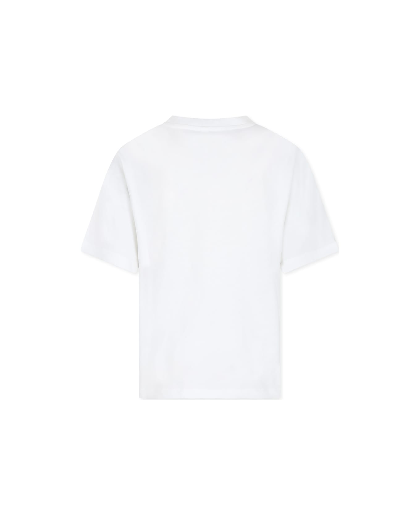 Stella McCartney White T-shirt For Girl With Logo - White