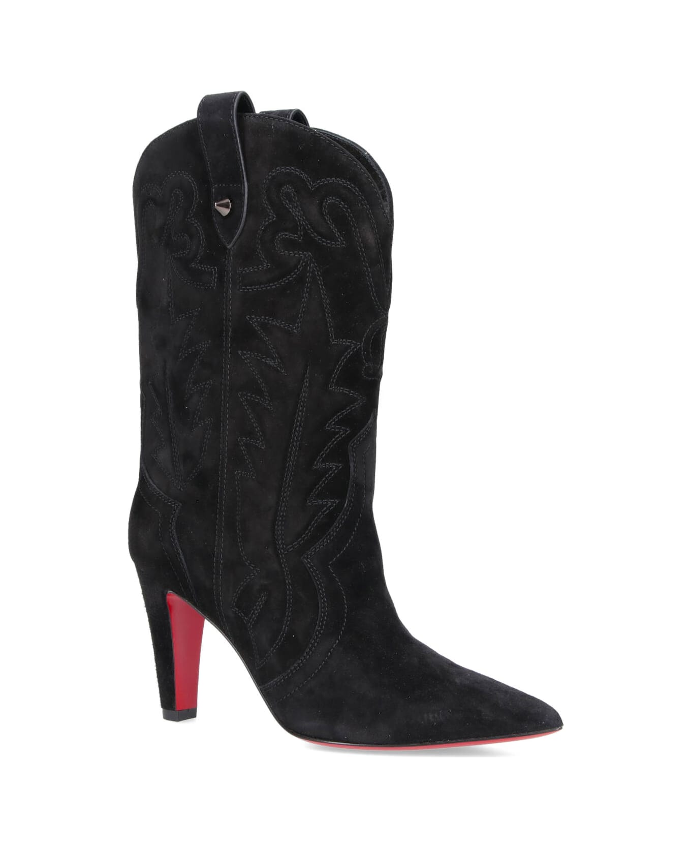 Christian Louboutin 'santiabooty' Ankle Boots - Black  