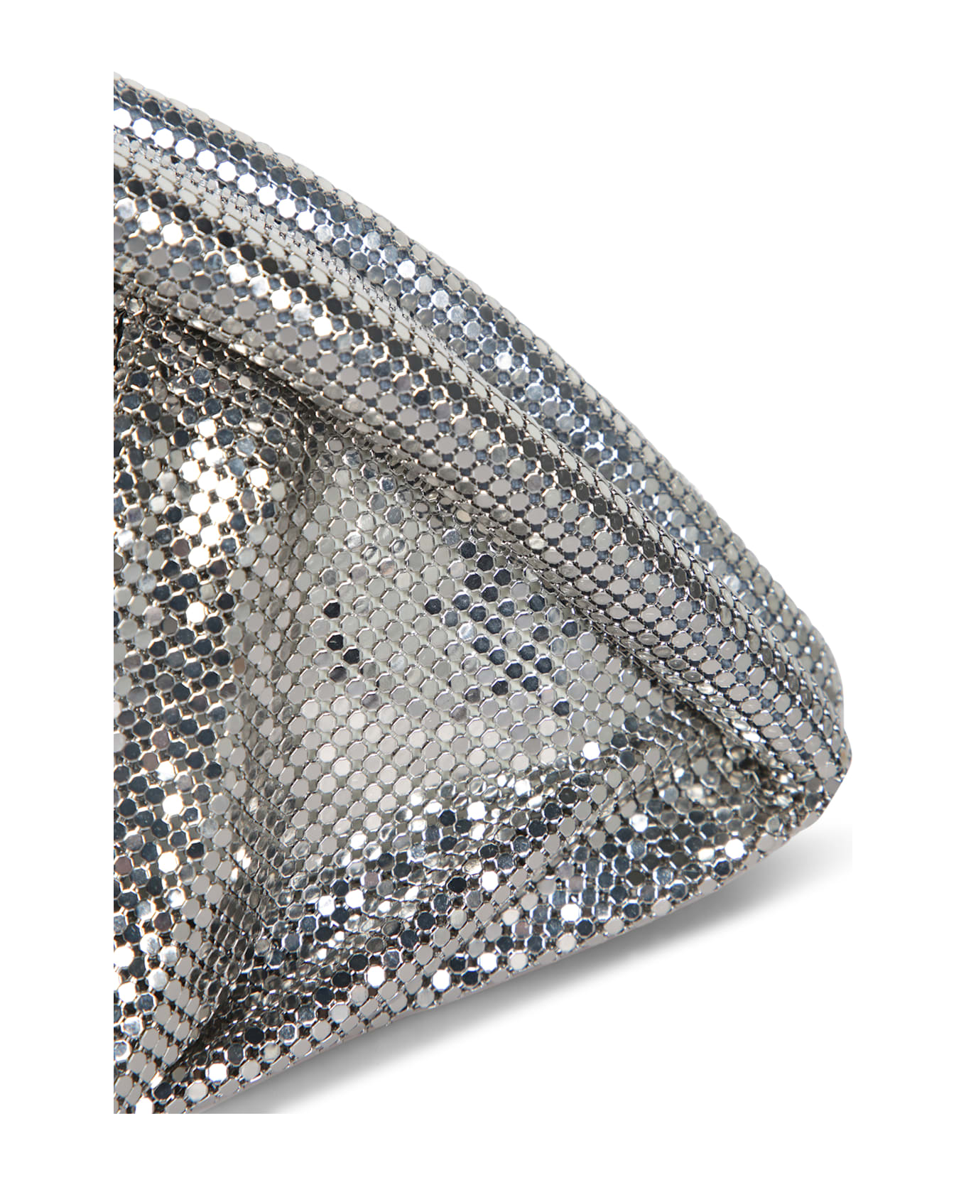Paco Rabanne Silver Pixel Clutch - Metallic