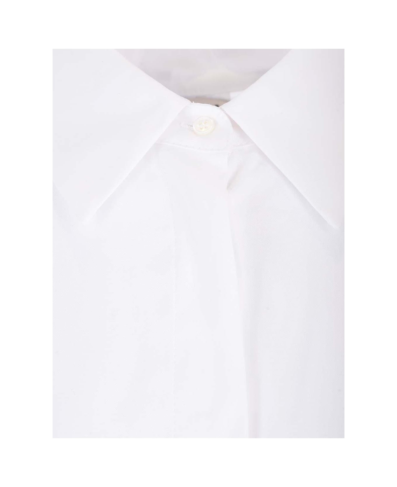 
S Max Mara Buttoned Long-sleeved Oxford Shirt - Bianco