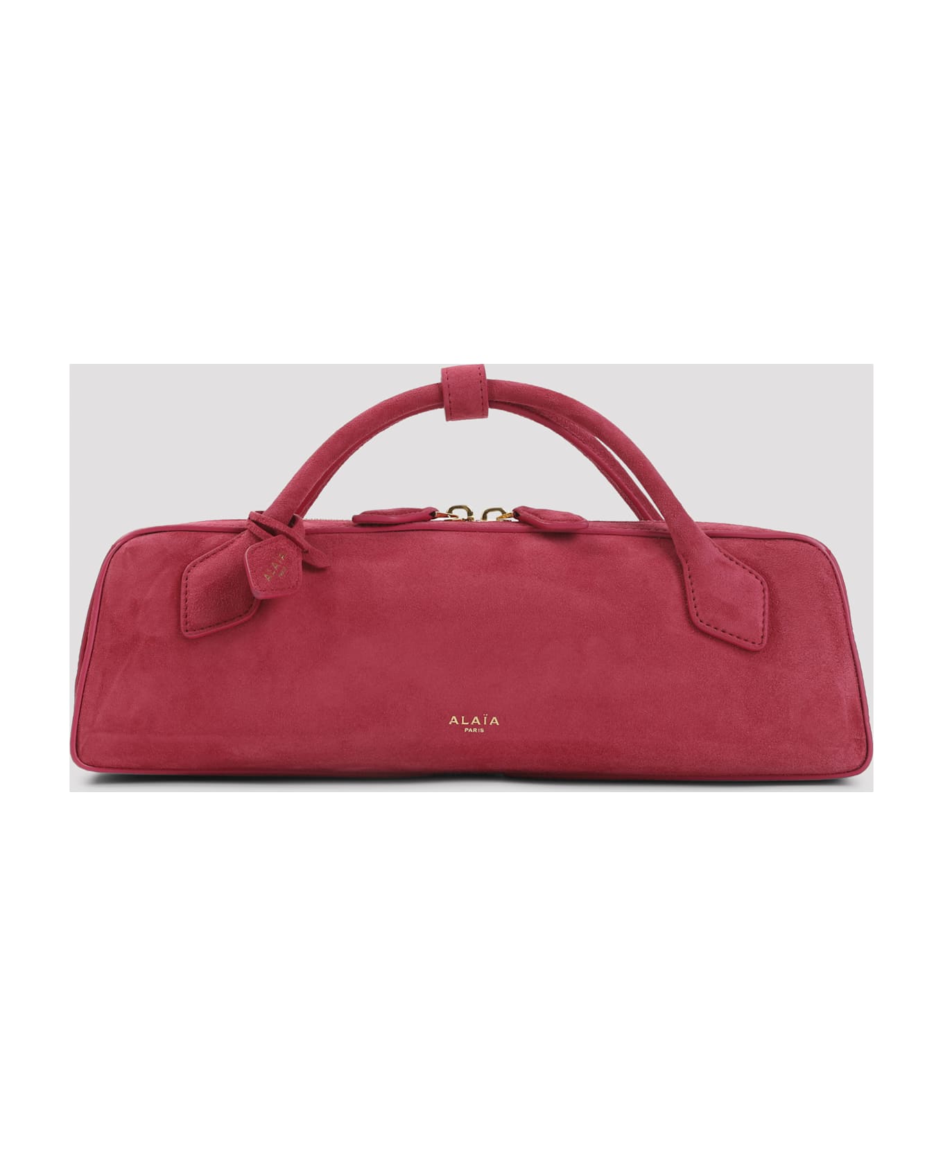 Alaia Alaïa Teckel Suede Clutch - Framboise