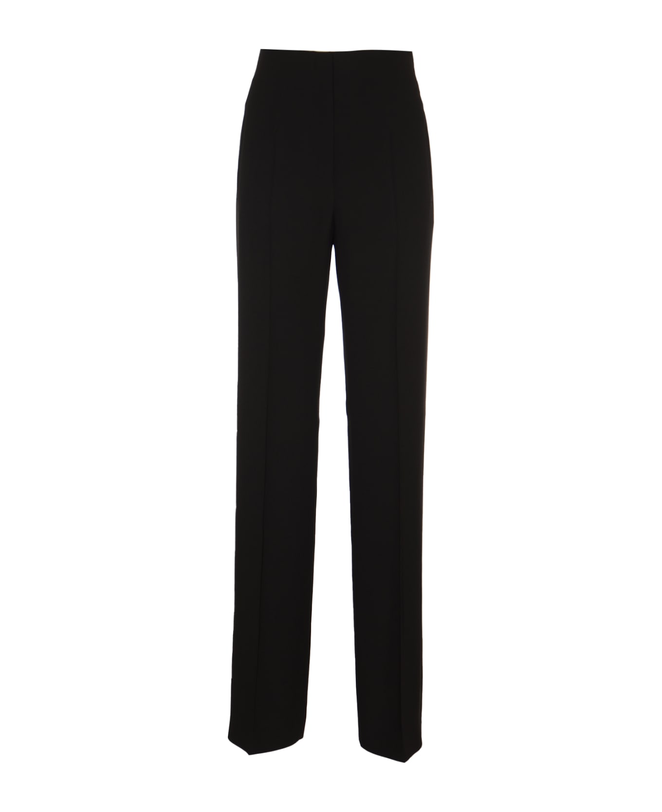 Alberta Ferretti Straight Fitted Trousers - Black