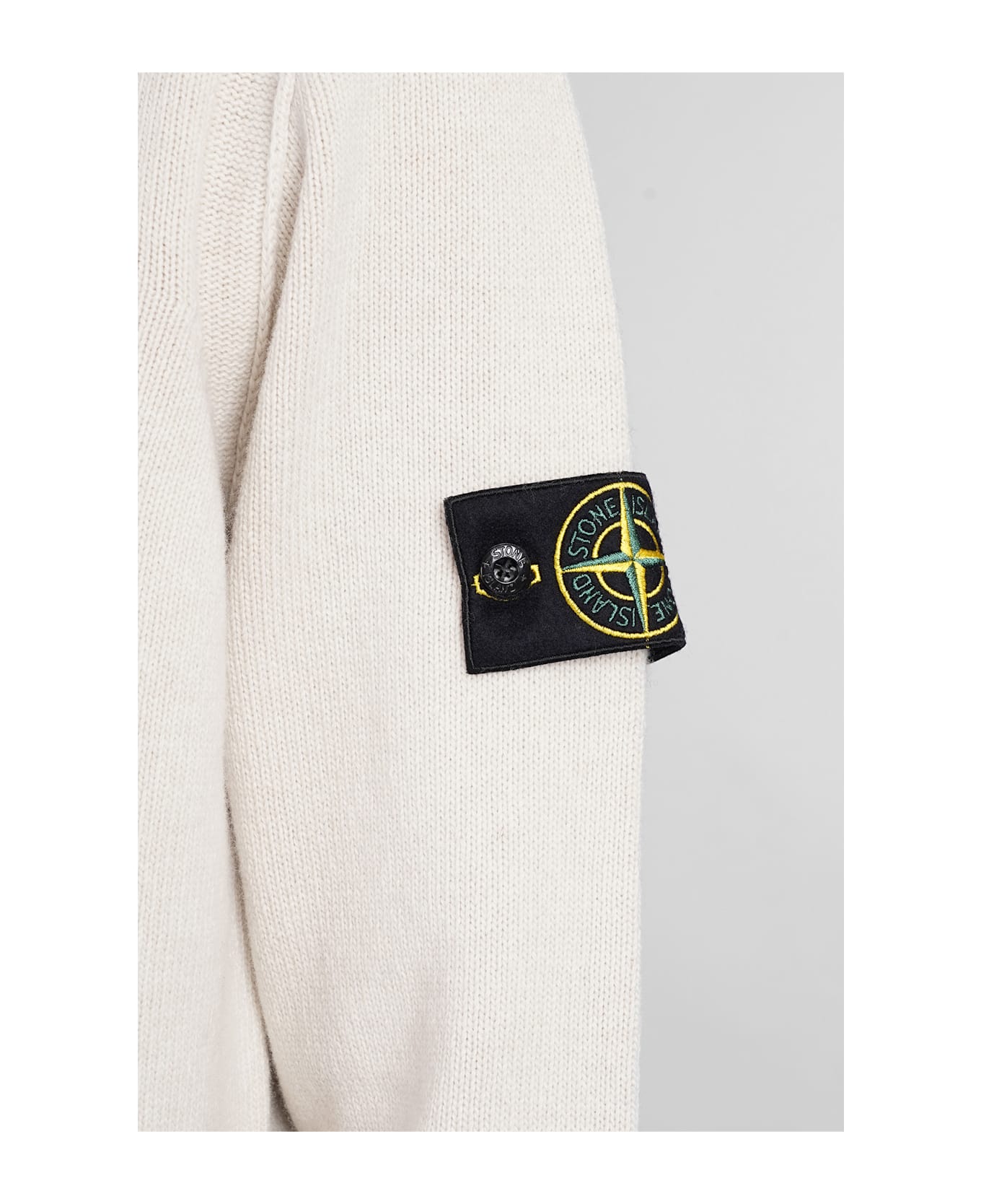 Stone Island Knitwear In Grey Wool - grey