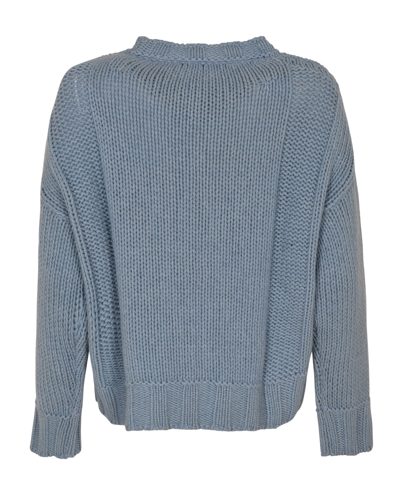 Saverio Palatella Rib Trim Woven Plain Sweater - Torrente