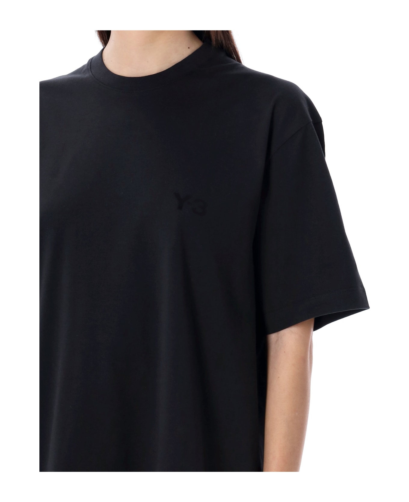 Y-3 Short Sleeves Logo T-shirt - BLACK