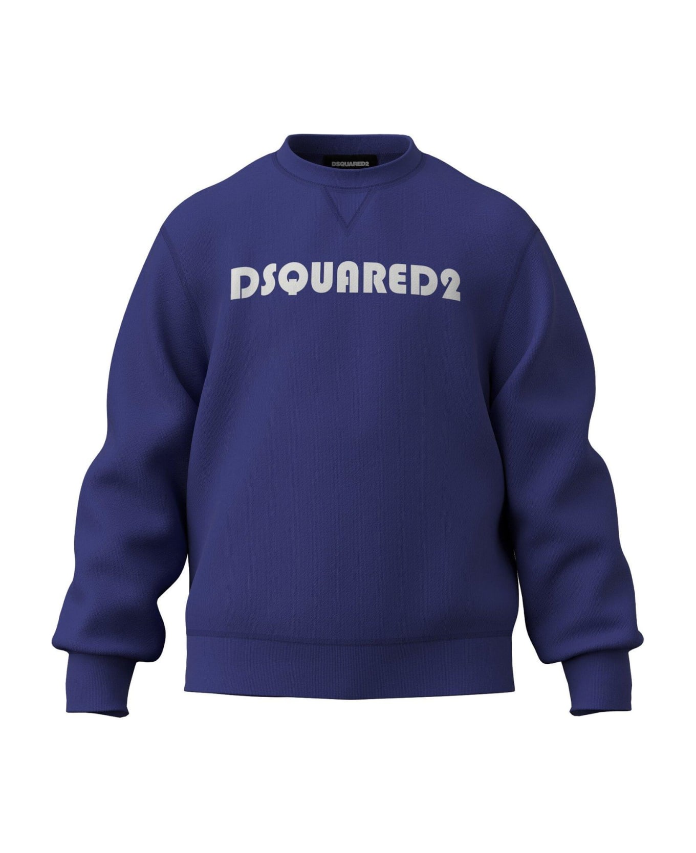 Dsquared2 Logo Printed Crewneck Sweatshirt - Blue