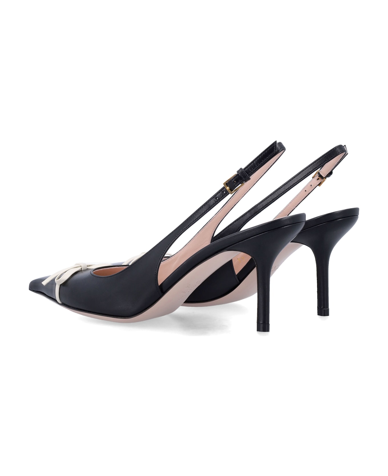 Valentino Garavani Slingback Pumps - BLACK IVORY