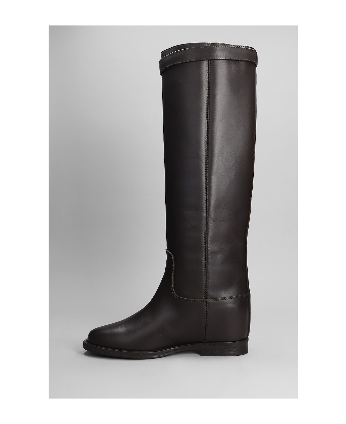 Via Roma 15 In Dark Brown Leather - dark brown