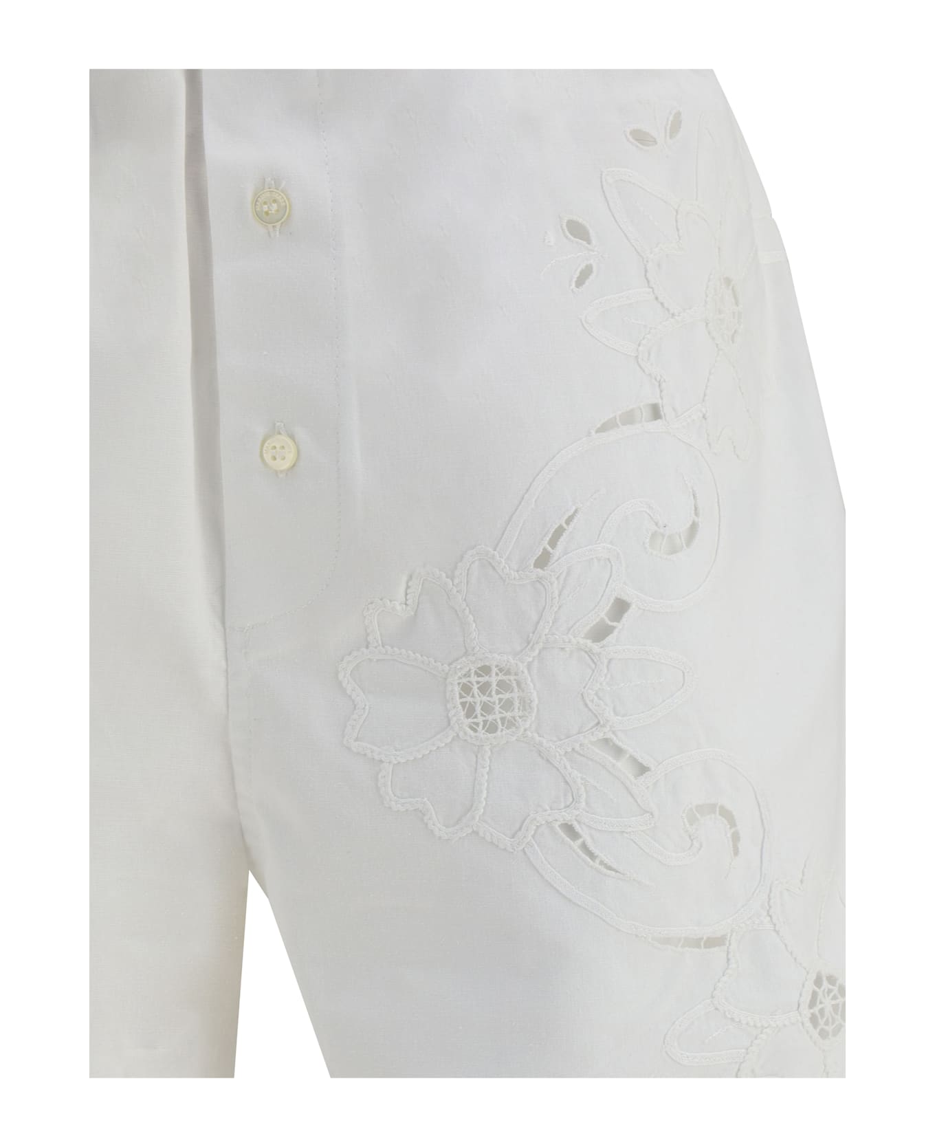 Marine Serre Linen Shorts