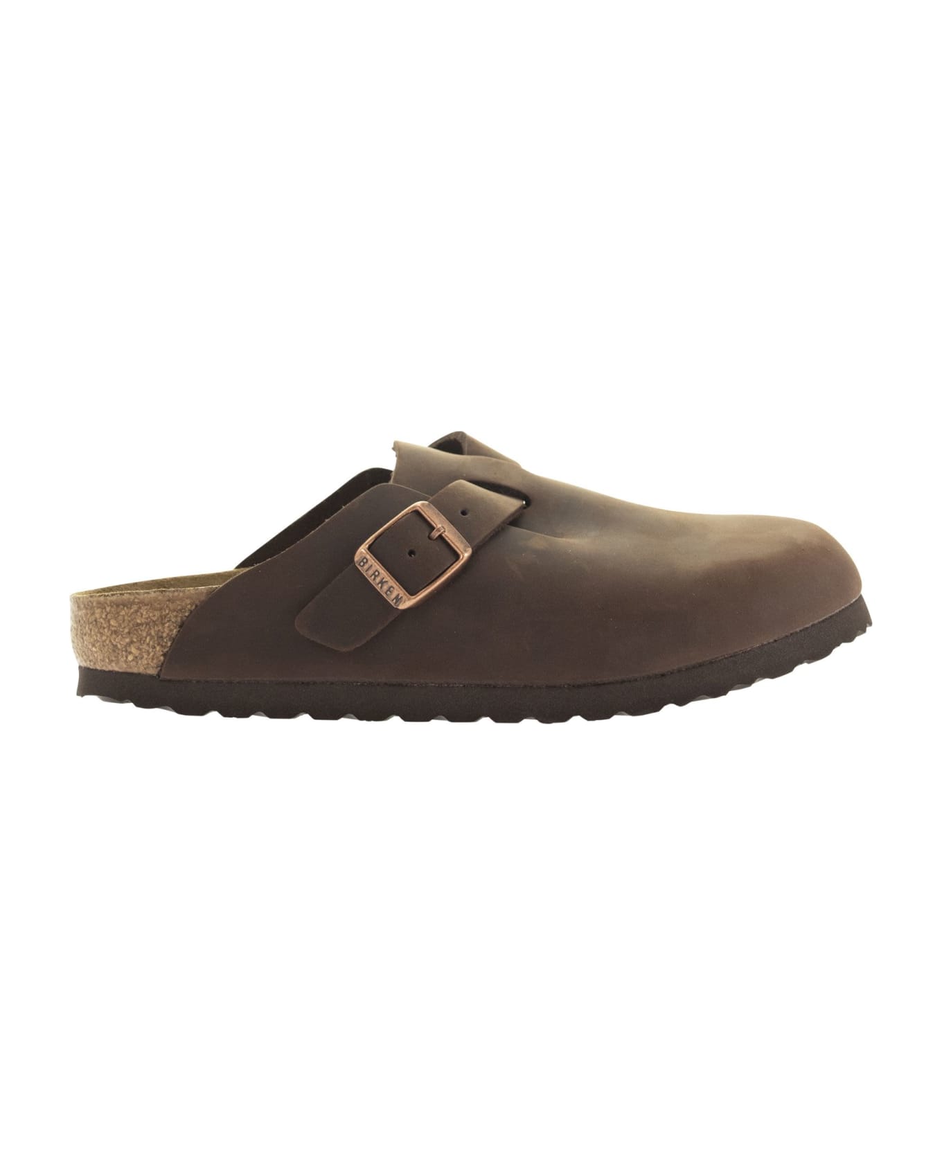 Birkenstock Boston - Oiled Leather Sabot - Brown