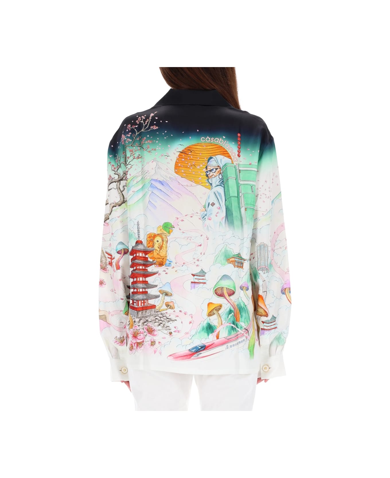 Casablanca "flower" Print Shirt - MULTICOLOUR