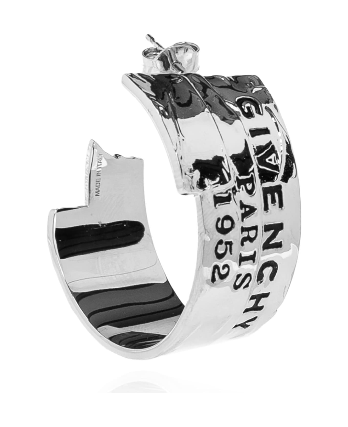 Givenchy Earrings With Engraved Logo - ANTIC SILVERY