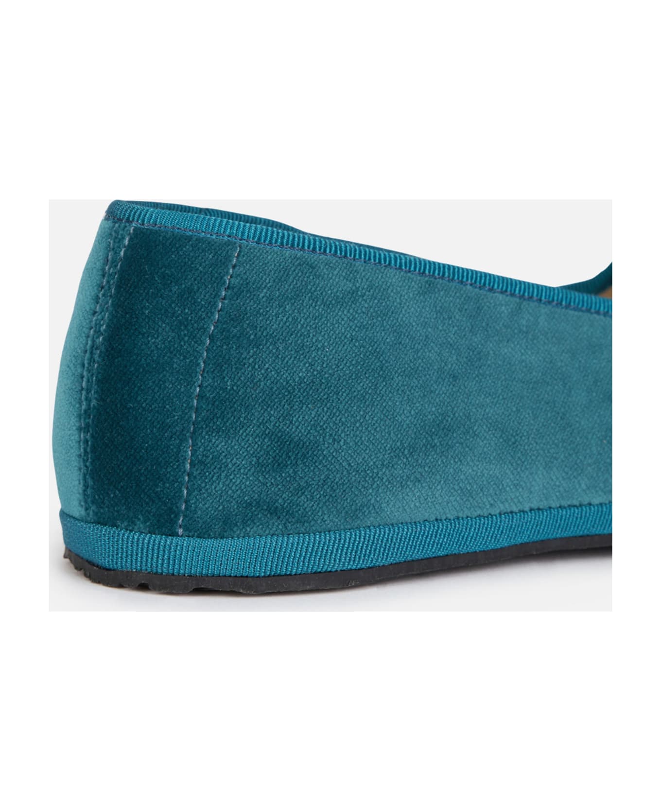 MC2 Saint Barth Woman Velvet Slipper Loafers | My Chalom Special Edition - BLUE
