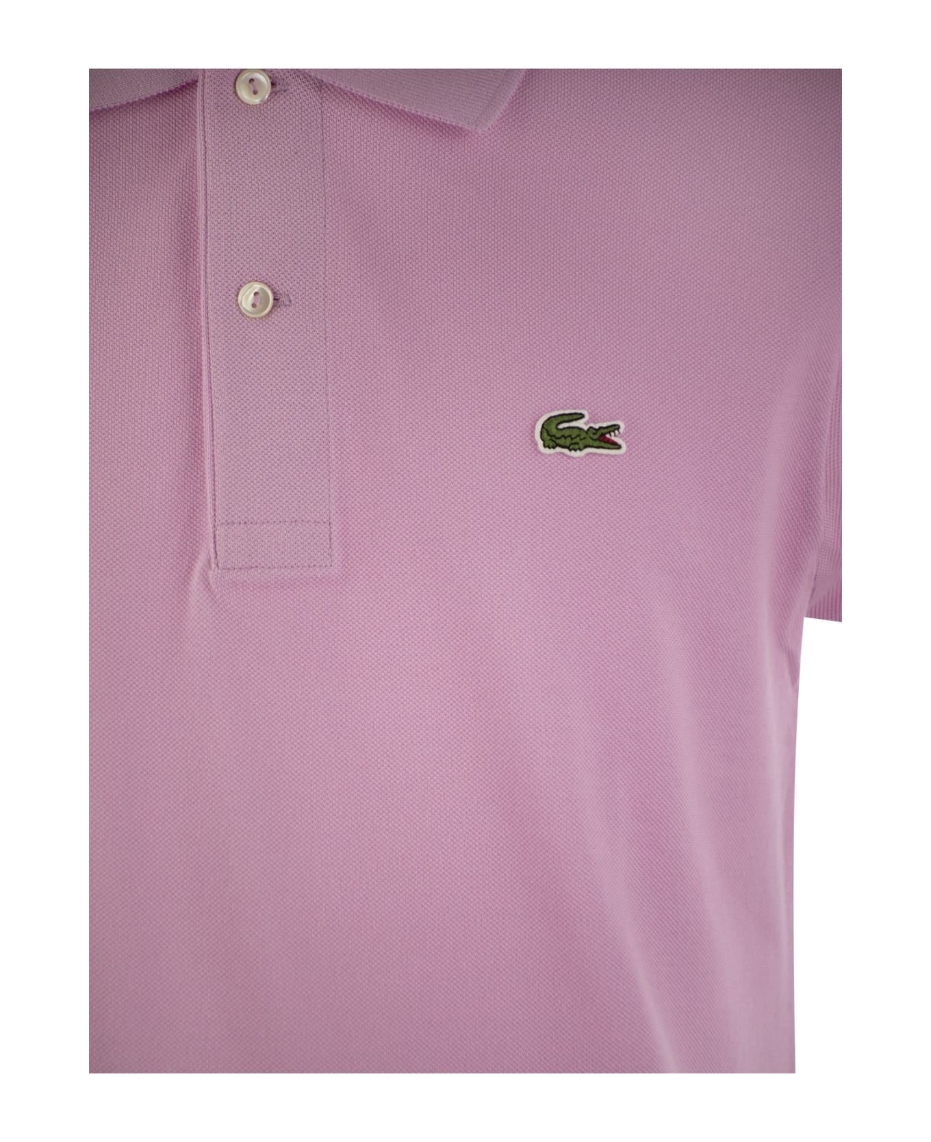 Lacoste Classic Fit Cotton Pique Polo Shirt - Pink ポロシャツ