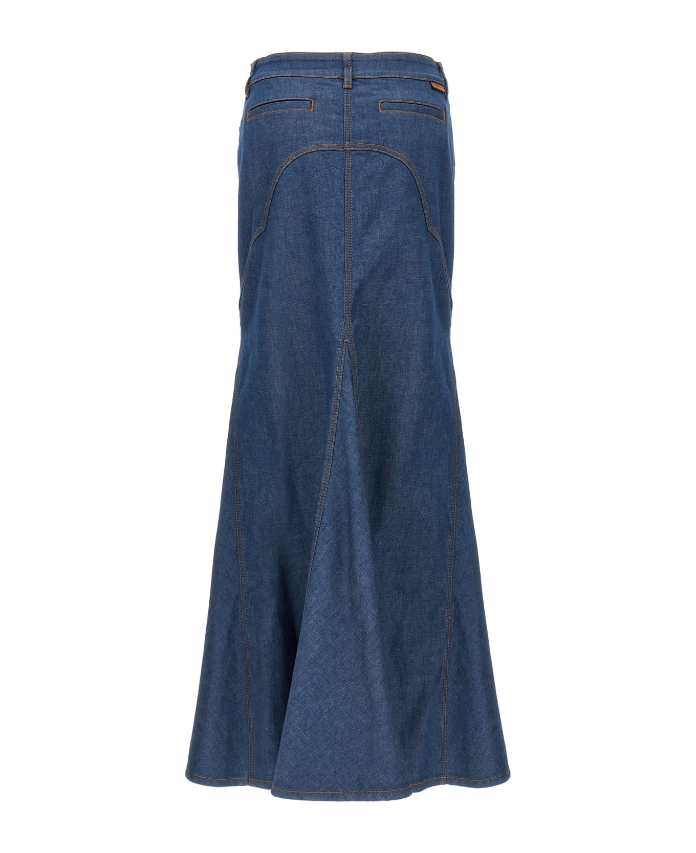 Zimmermann Maxi Denim Skirt - Blue