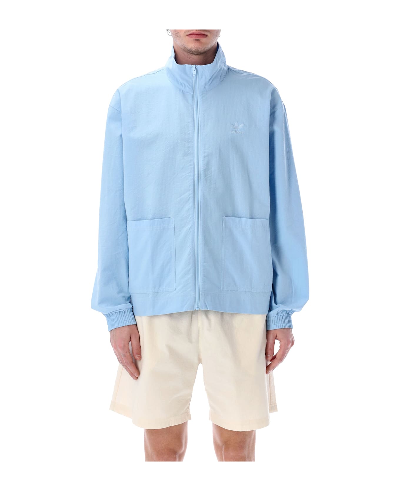Adidas Originals Essential Seersucker Track Top - CLE SKY