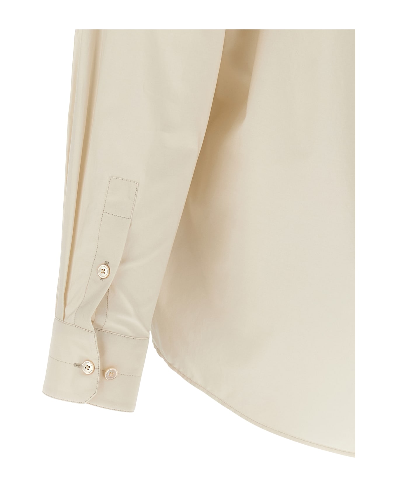 Lemaire Cotton Silk Shirt - BEIGE