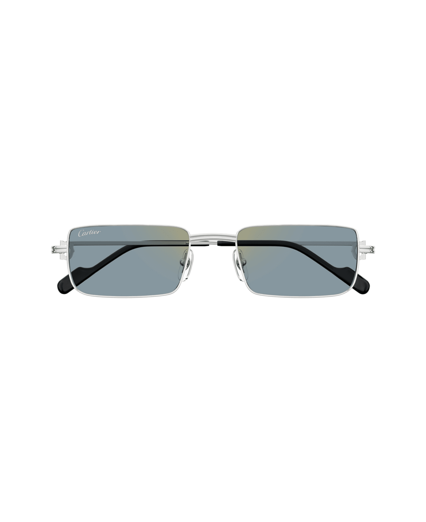 Cartier Eyewear Cartier Ct0501s Premie Re De Cartier 008 Silver Light Blue Sunglasses - Argento