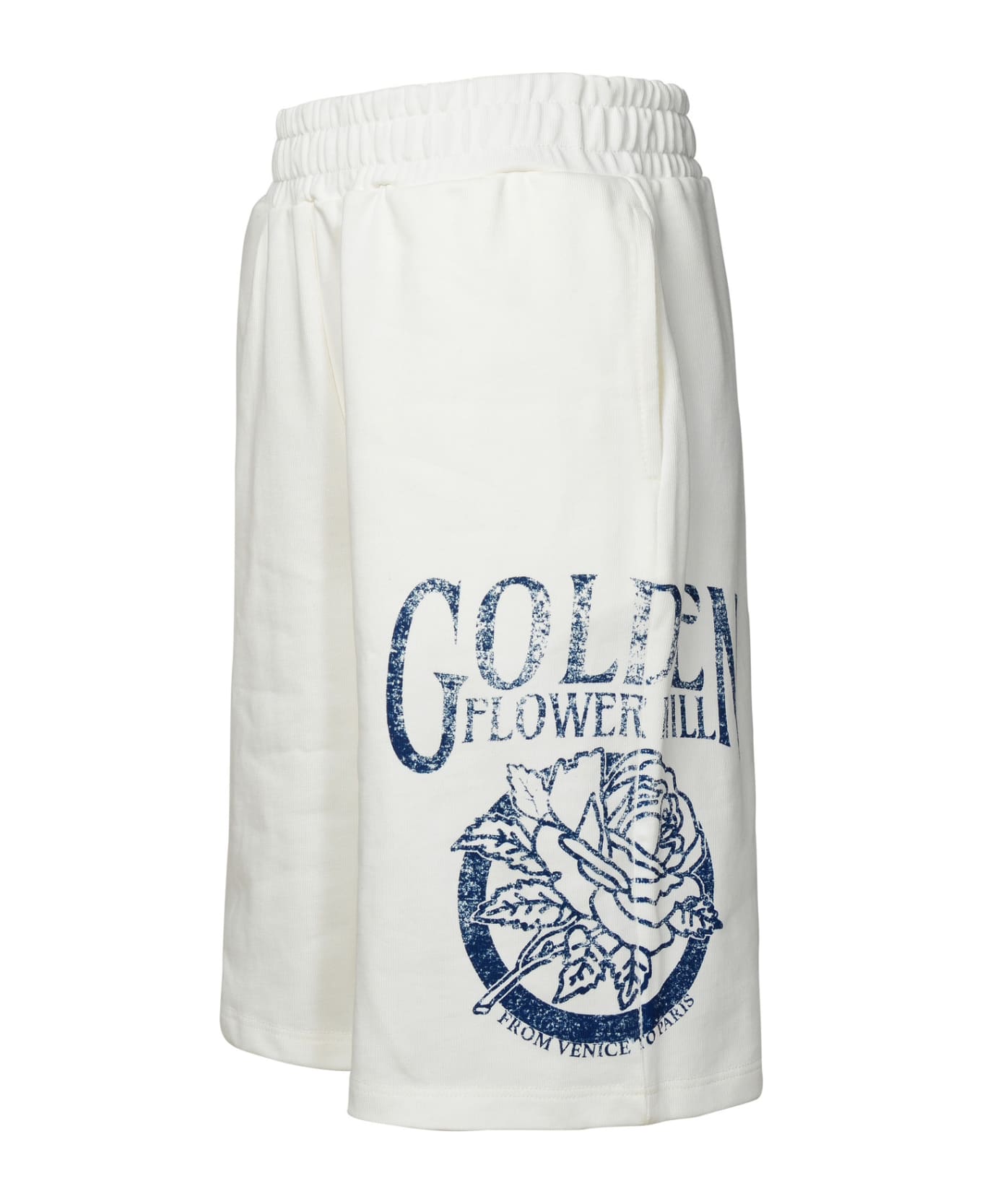 Golden Goose Ivory Cotton Bermuda Shorts - Ivory
