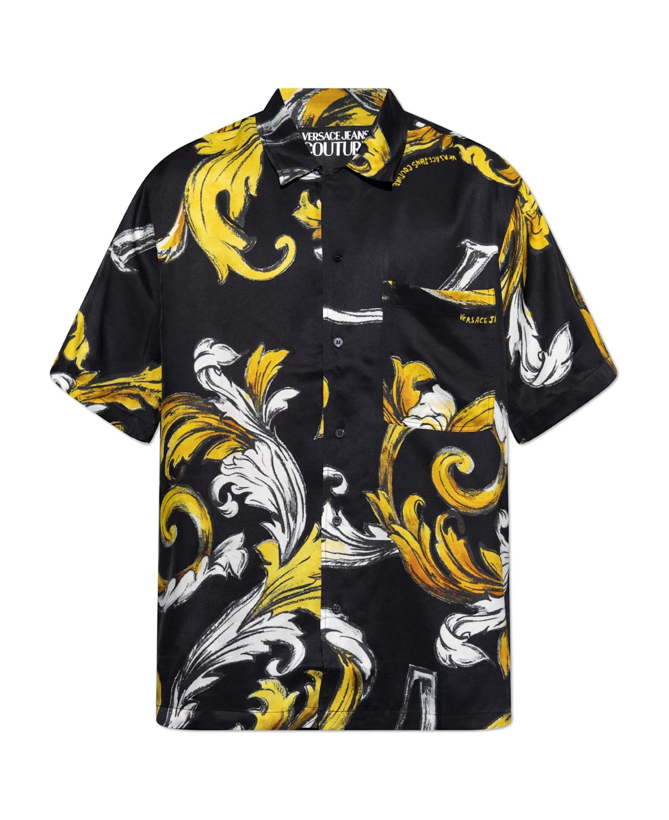 Versace Jeans Couture Shirt With Logo - BLACK