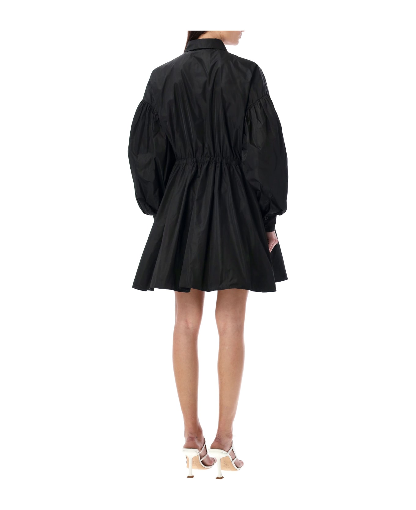 MSGM Taffetà Short Dress - BLACK