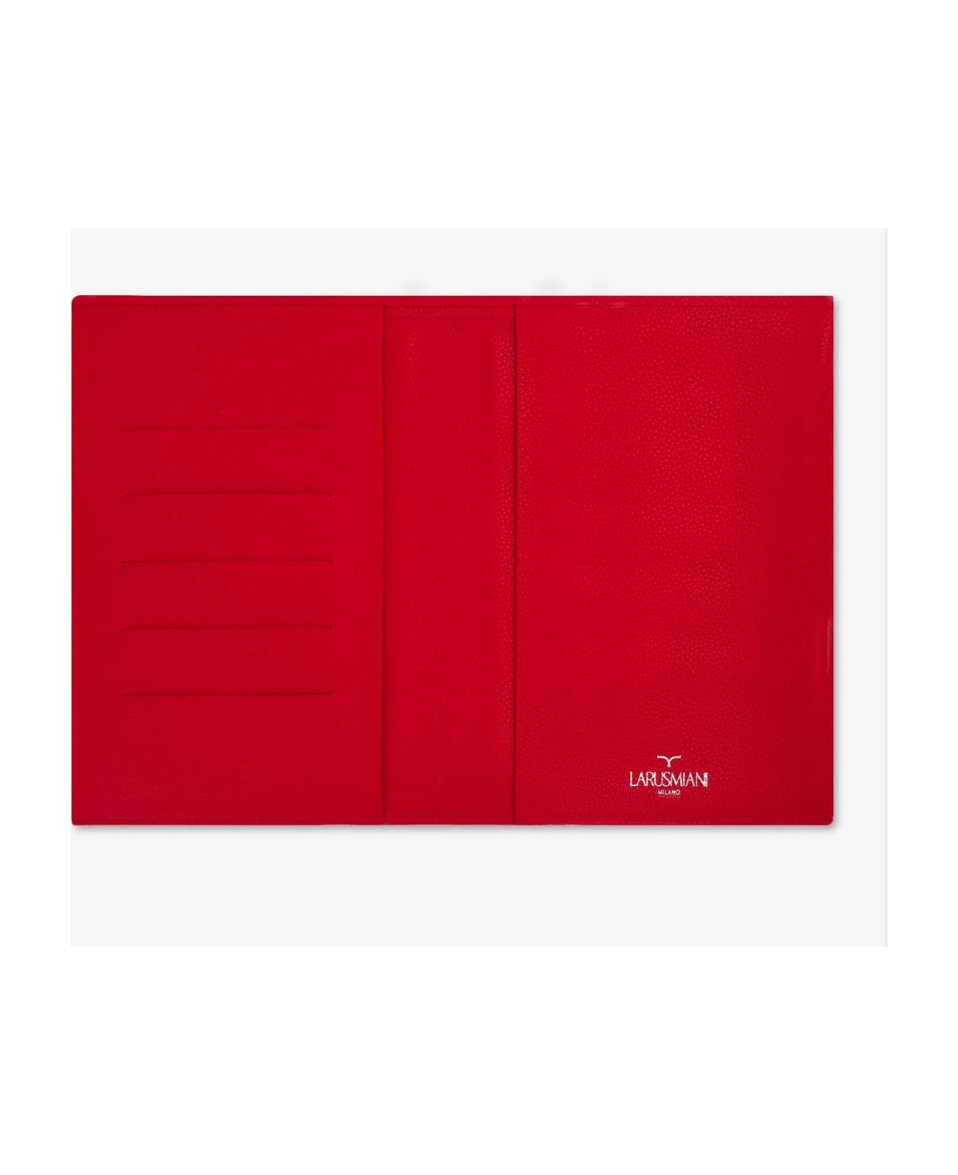 Larusmiani Leather Car Folder  - Red インテリア雑貨