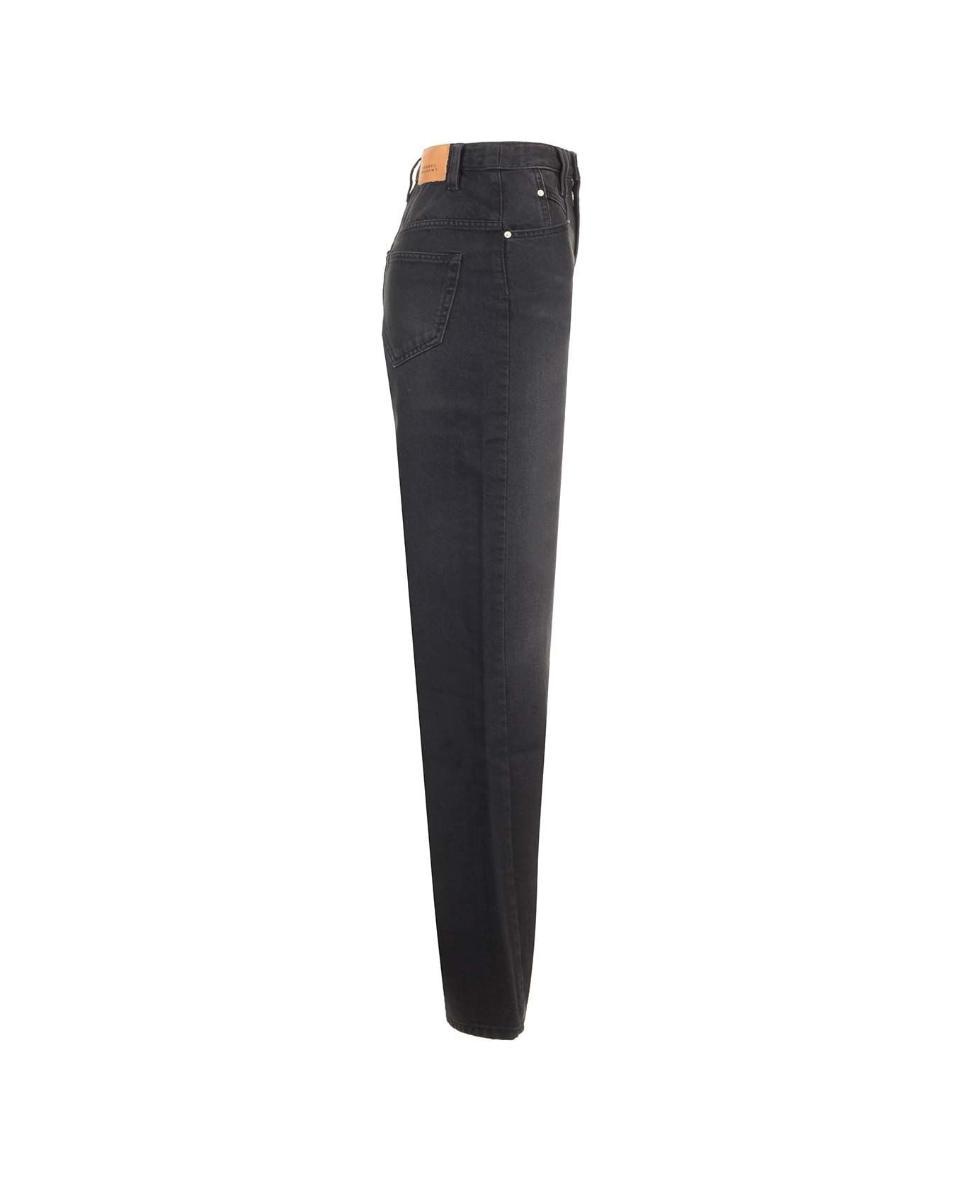 Isabel Marant 'lemony' High-waisted Jeans - Black