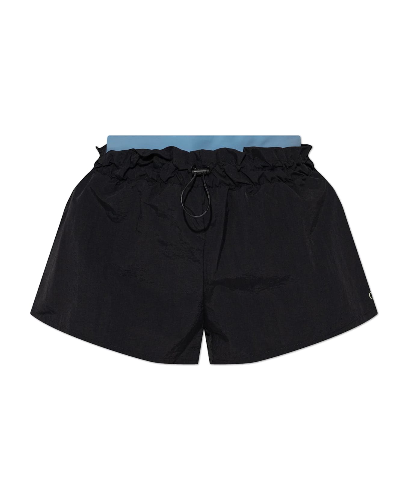 Off-White Training Shorts With Printed Logo - BLACK