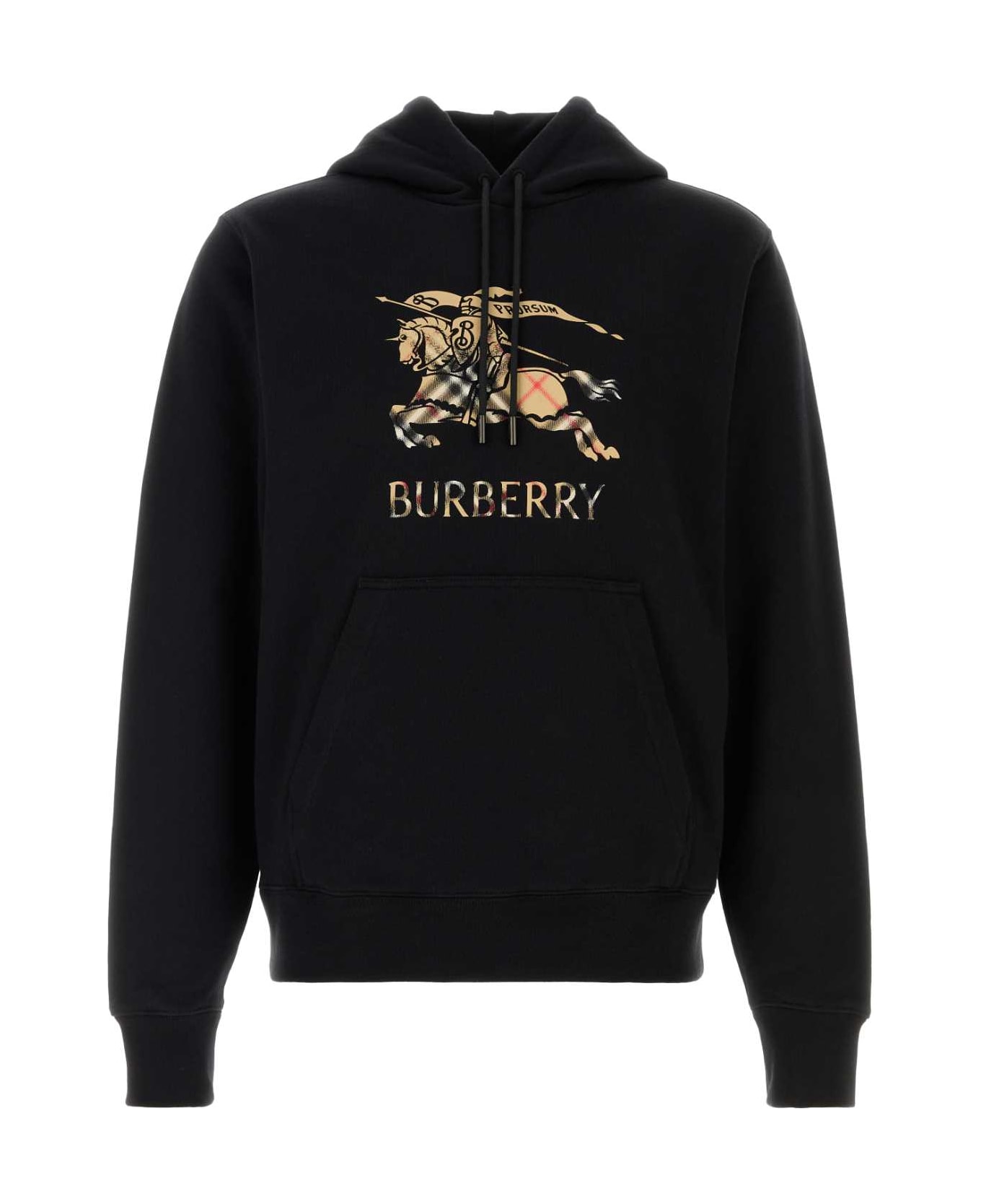 Burberry Black Cotton Sweatshirt - BLACK