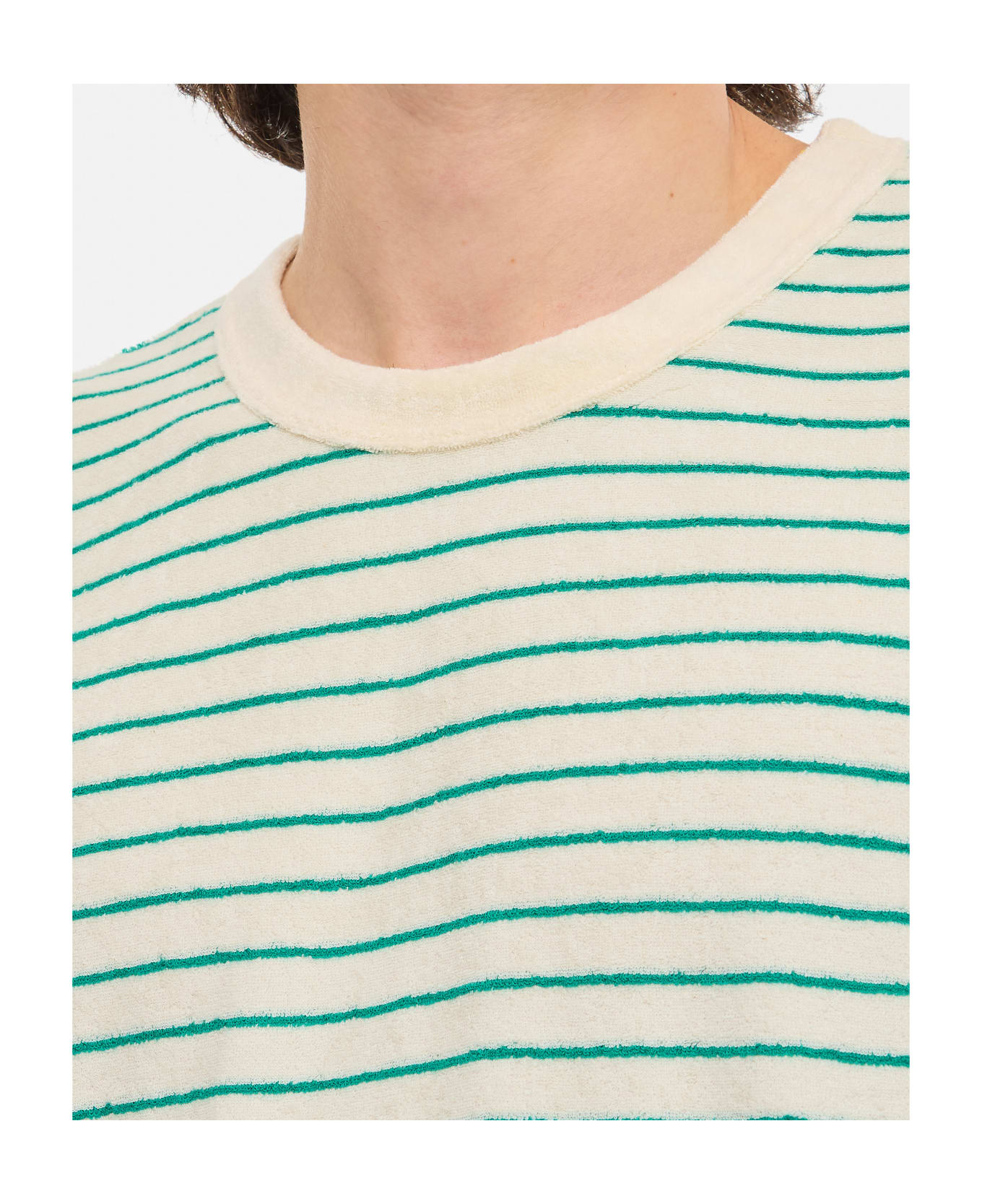 Howlin Stripes Cotton T-shirt - Green