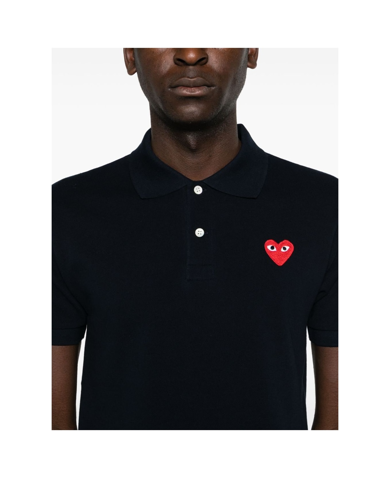 Comme des Garçons Cotton Polo Shirt - Blue