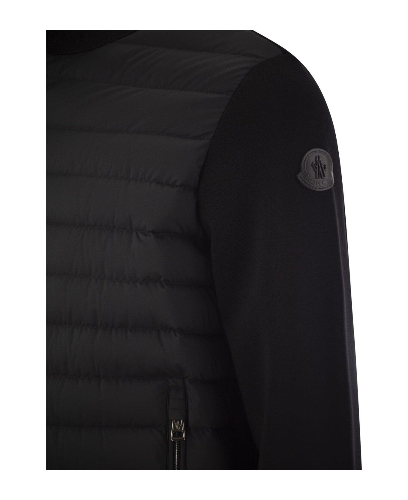 Moncler Padded Zip-up Cardigan - Black