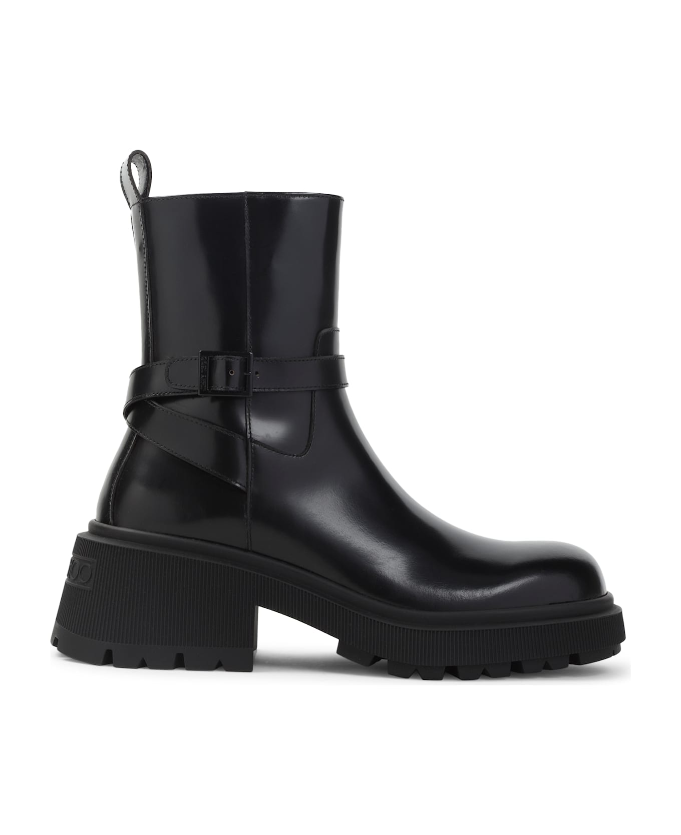 Jimmy Choo Soft Box Calf Conny Flat Boots - Black