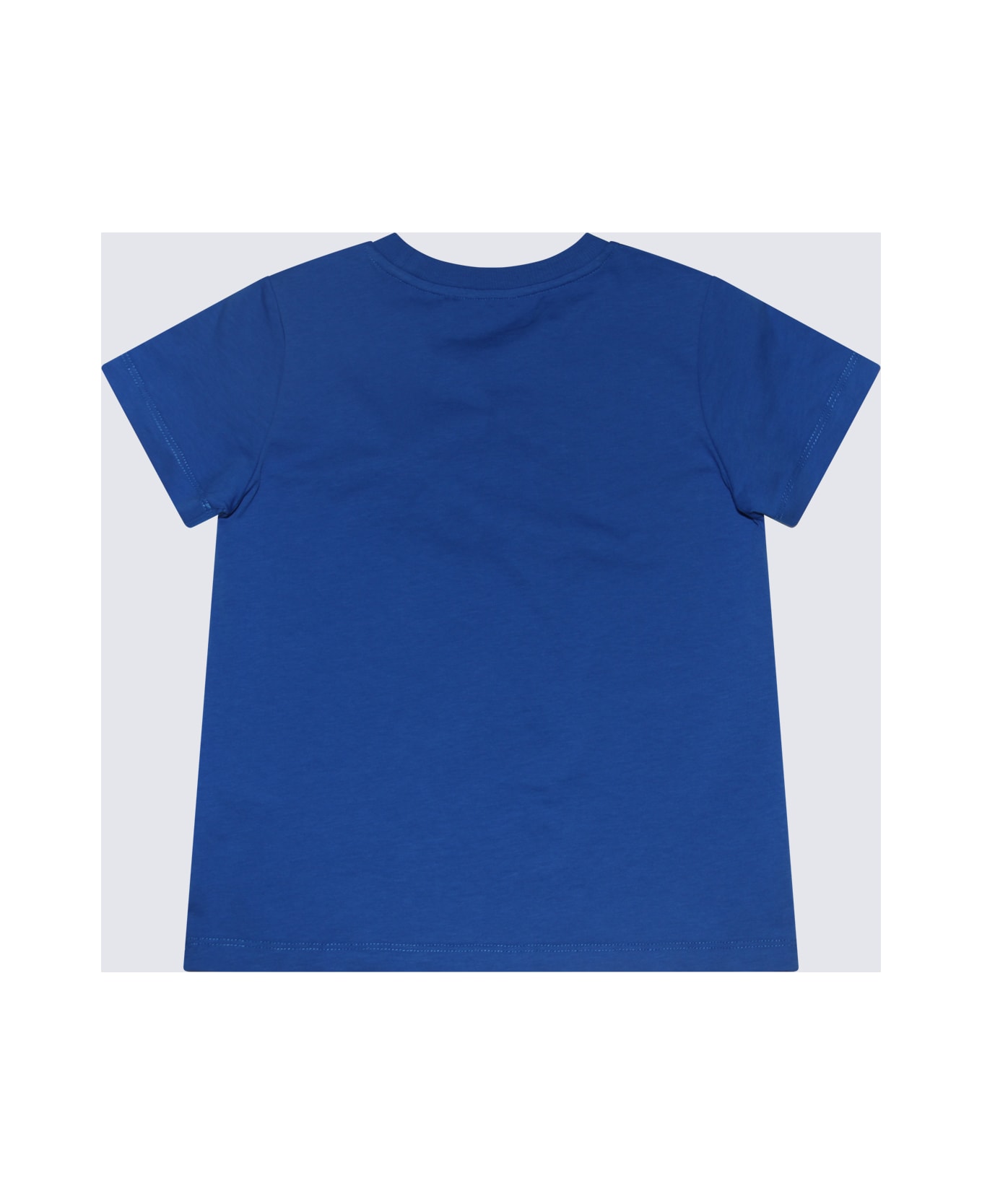 Moschino Blue Multicolour Cotton T-shirt - VICTORIA BLUE