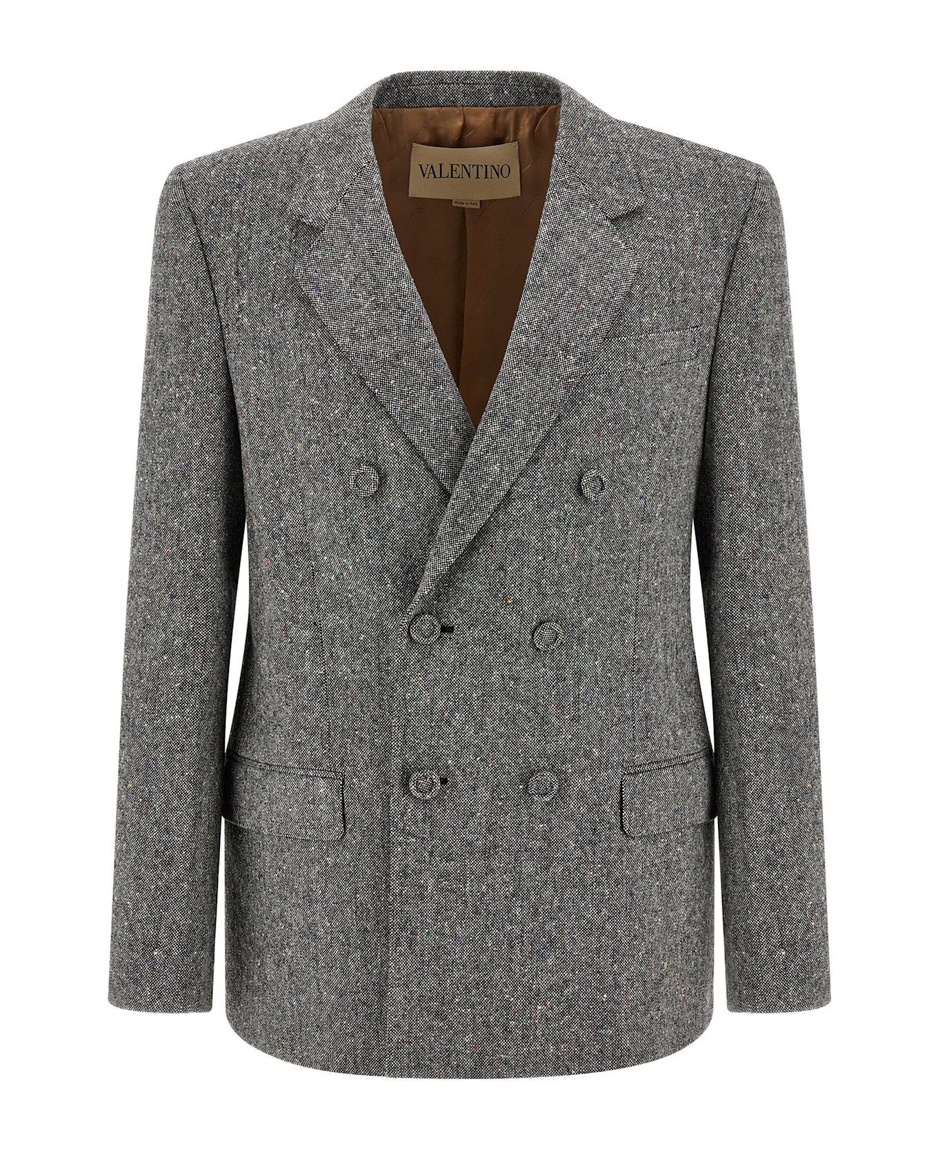 Valentino Garavani Blazer Valentino Garavani Tweed Donegal - Gray
