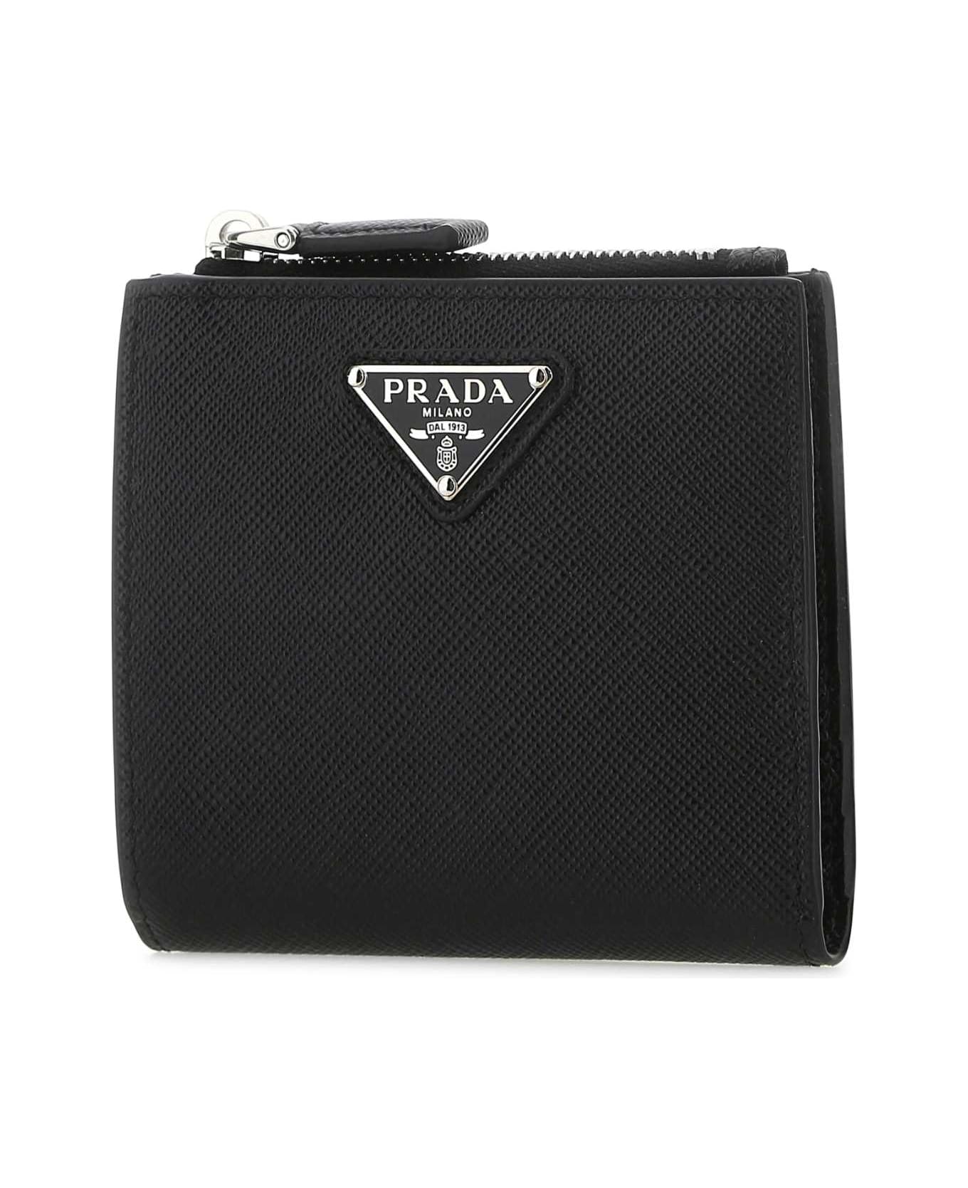 Prada Black Leather Wallet - F0002