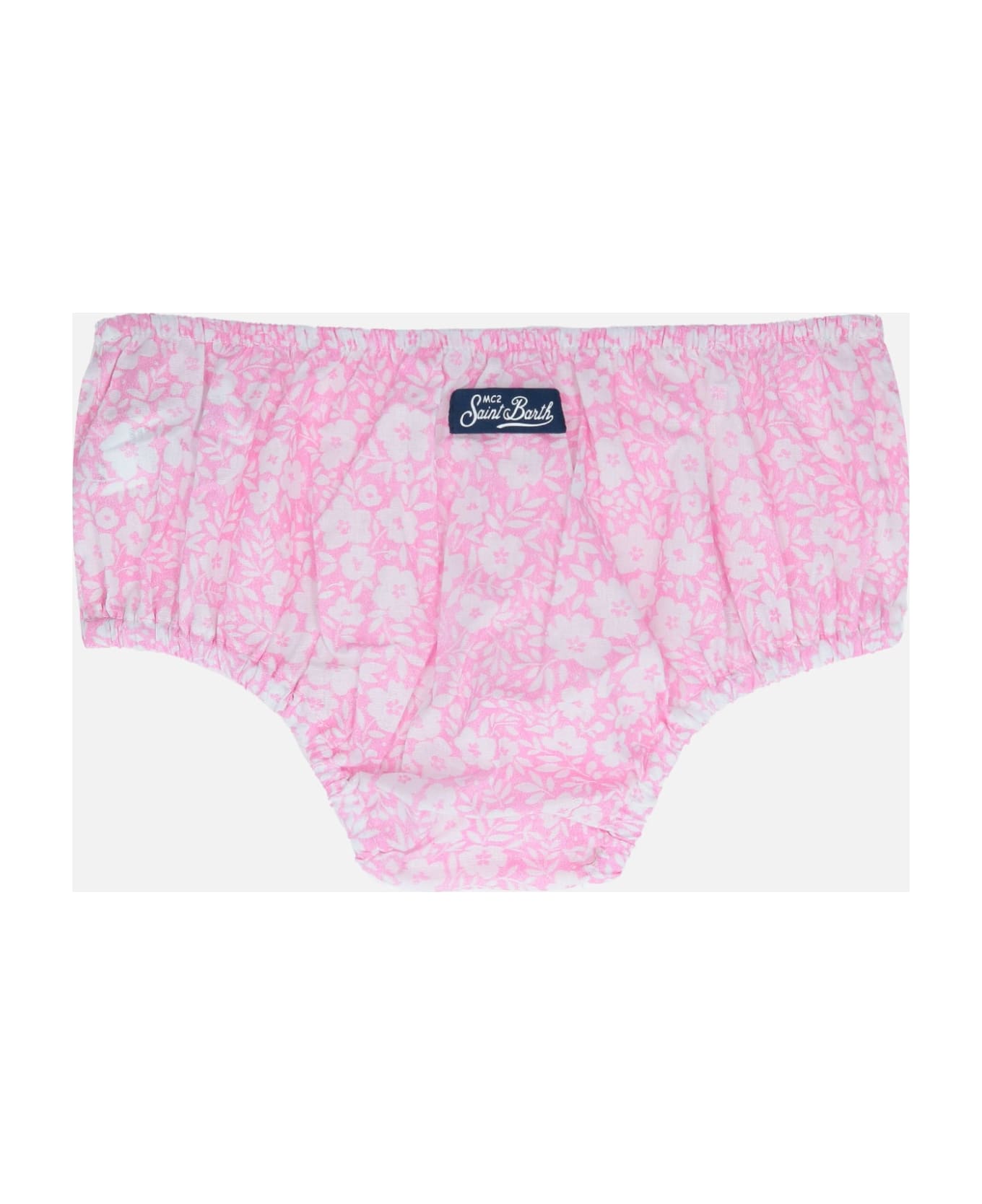 MC2 Saint Barth Infant Bloomers Pimmy With Vintage Flower Print - PINK