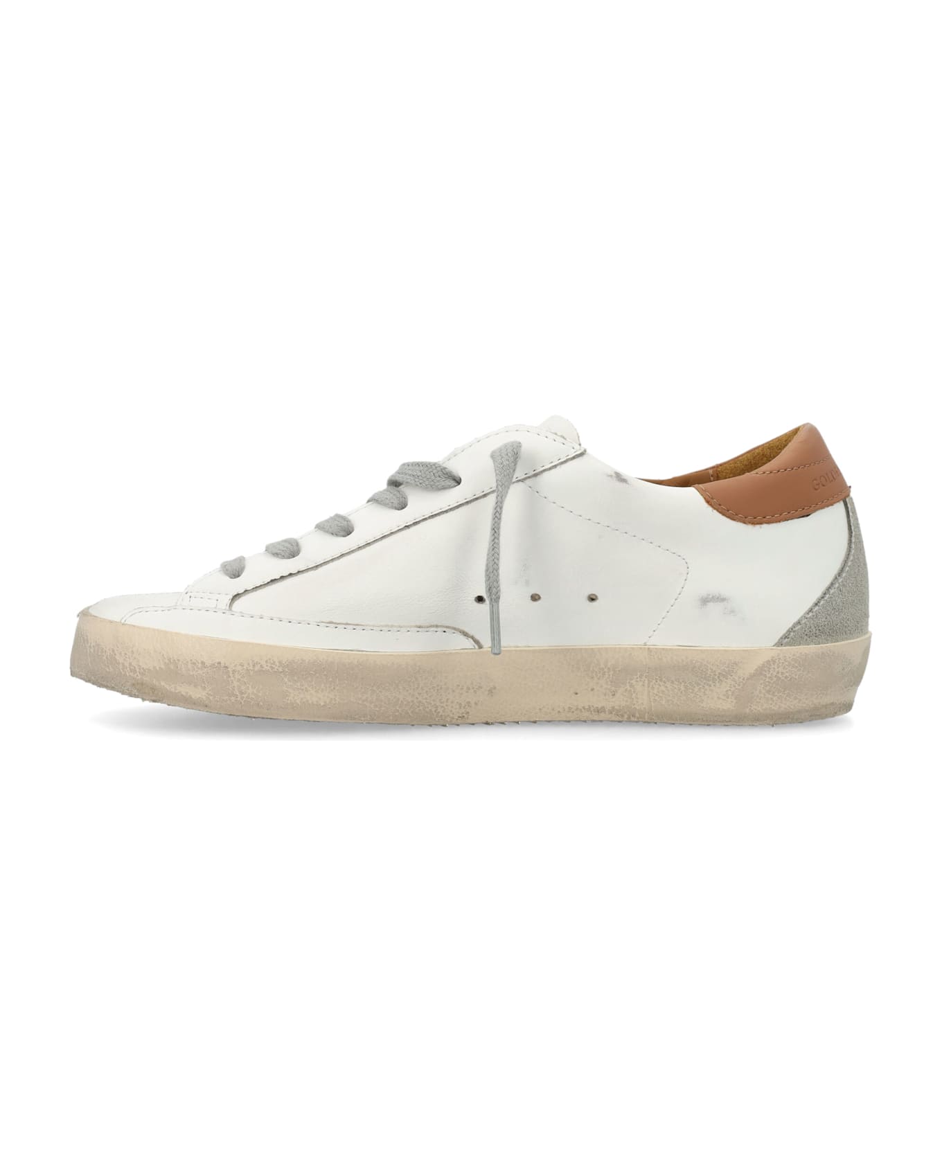 Golden Goose Super-star Woman Sneakers - WHITE LIGHT BROWN